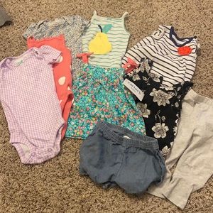 Girls 6 Month Bundle- Onesies, pants, tanks